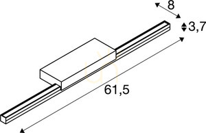 Aplică LED pentru oglindă SLV GLENOS II 60, neagră, 12 W, 3000/4000 K, 1003506 small 5