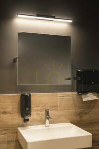 Aplică LED pentru oglindă SLV GLENOS II 60, neagră, 12 W, 3000/4000 K, 1003506 small 10