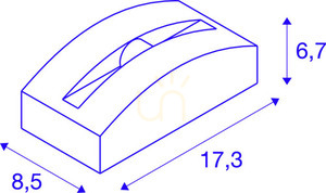 Lampă de perete exterior SLV OUT-BEAM FRAME CW alb 3.5W 3000K IP55 1003519 small 5