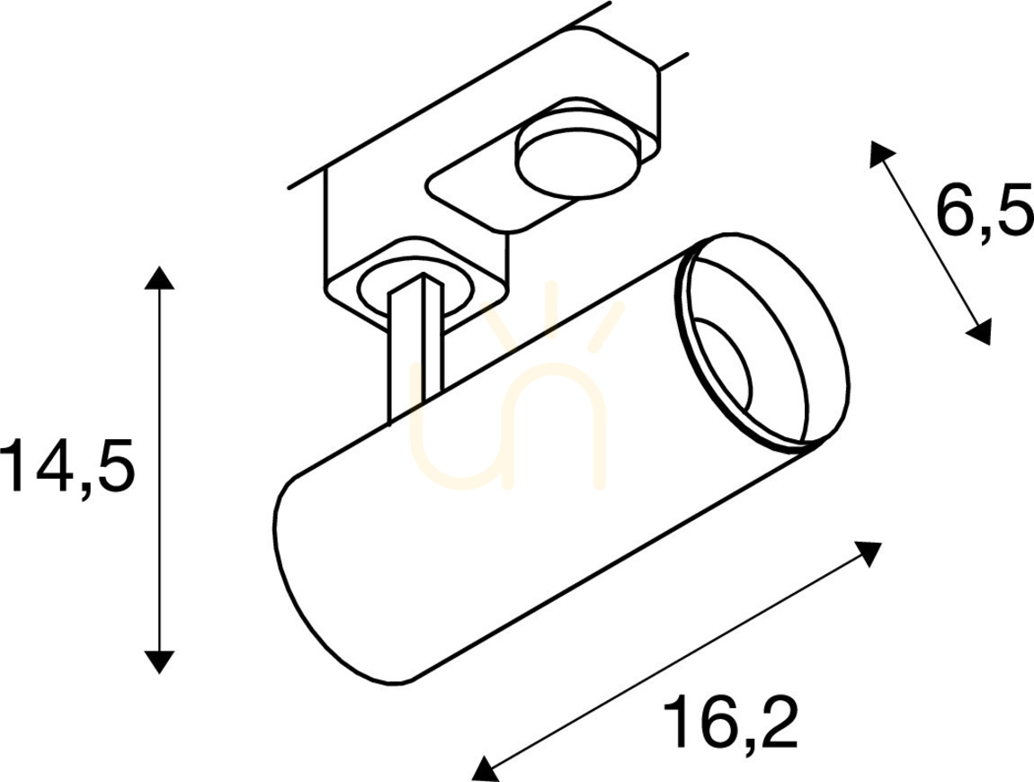 Vedere Spot LED șină SLV NUMINOS PHASE S negru 10,42W 3000K 3 faze 1004083 Spot LED șină SLV NUMINOS PHASE S negru 10,42W 3000K 3 faze 1004083