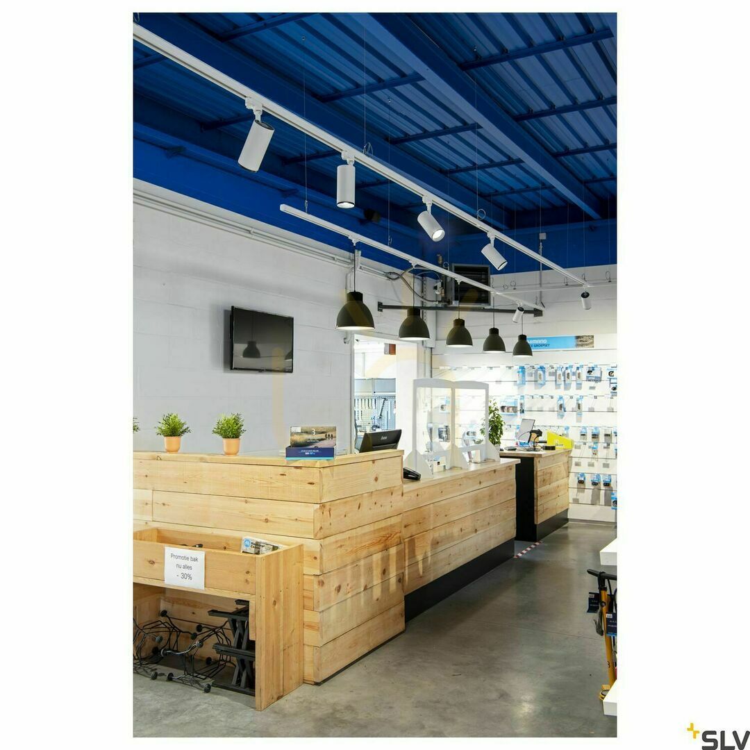 Spectacol Spot LED șină SLV NUMINOS PHASE L 28W 4000K alb/negru 3 faze 1004287 Spot LED șină SLV NUMINOS PHASE L 28W 4000K alb/negru 3 faze 1004287