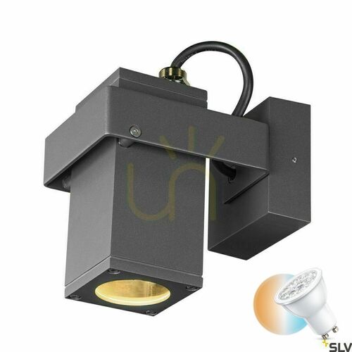 Verifica Aplică perete exterior SLV THEO BRACKET antracit transparent IP65 7W 1004653