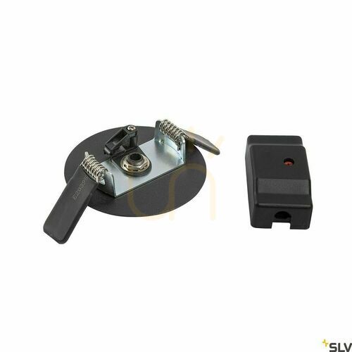 Verifica Rozetă încastrată tavan SLV FITU negru mat 8,5 cm 1004674