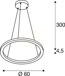 Lampă suspendată SLV ONE 60 DALI negru 25W 3000/4000K 1004761 6 Lampă suspendată SLV ONE 60 DALI negru 25W 3000/4000K 1004761 small 6