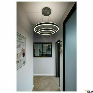 Lampă suspendată SLV ONE DOUBLE PD DALI negru 80 cm 55W 1004767 small 4