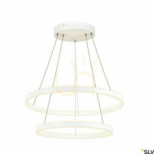 Verifica Lampă suspendată SLV ONE DOUBLE PD DALI alb 55W 3000/4000K Ø80 cm 1004768
