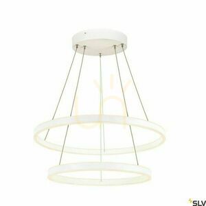 Lampă suspendată SLV ONE DOUBLE PD DALI alb 55W 3000/4000K Ø80 cm 1004768 small 0