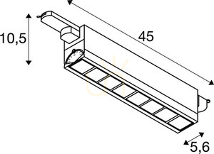 Spot pe șină SLV SIGHT MOVE DALI alb 29W 3000K 2700lm 3 faze 1004691 small 5