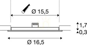 Spot încastrat LED SLV SENSER 18 DL alb 12W 4000K 1004695 small 3