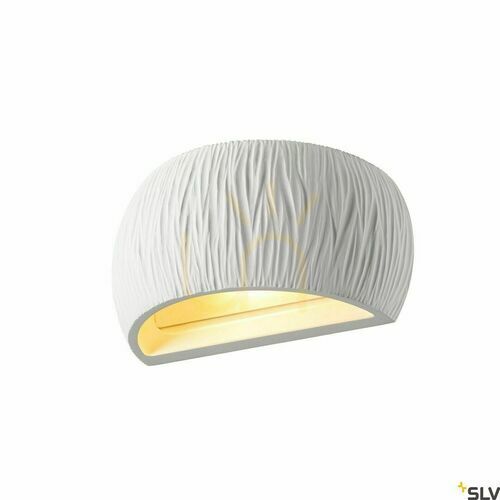 Verifica Lampa de suprafata SLV PLASTRA WL Curved Cutrain alba R7s 20W gips 1004732