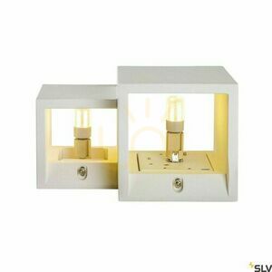 Lampă de suprafață SLV PLASTRA WL CUBES alb gips G9 15W 1004733 small 1