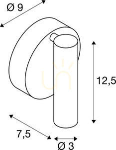 Spot aparent SLV KARPO 152330 negru LED 9,3 W 560 lm 3000 K CRI 90 40° rotativ și rabatabil small 1