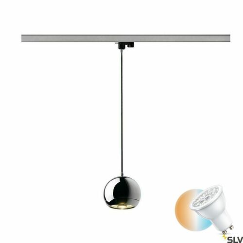 Verifica Lampă suspendată pentru șină SLV Light Eye crom GU10 75W 3 faze 153112
