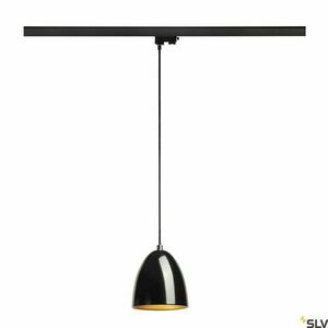 Lampă suspendată pentru șină SLV PARA CONE 14 negru GU10 35W 153140 small 2