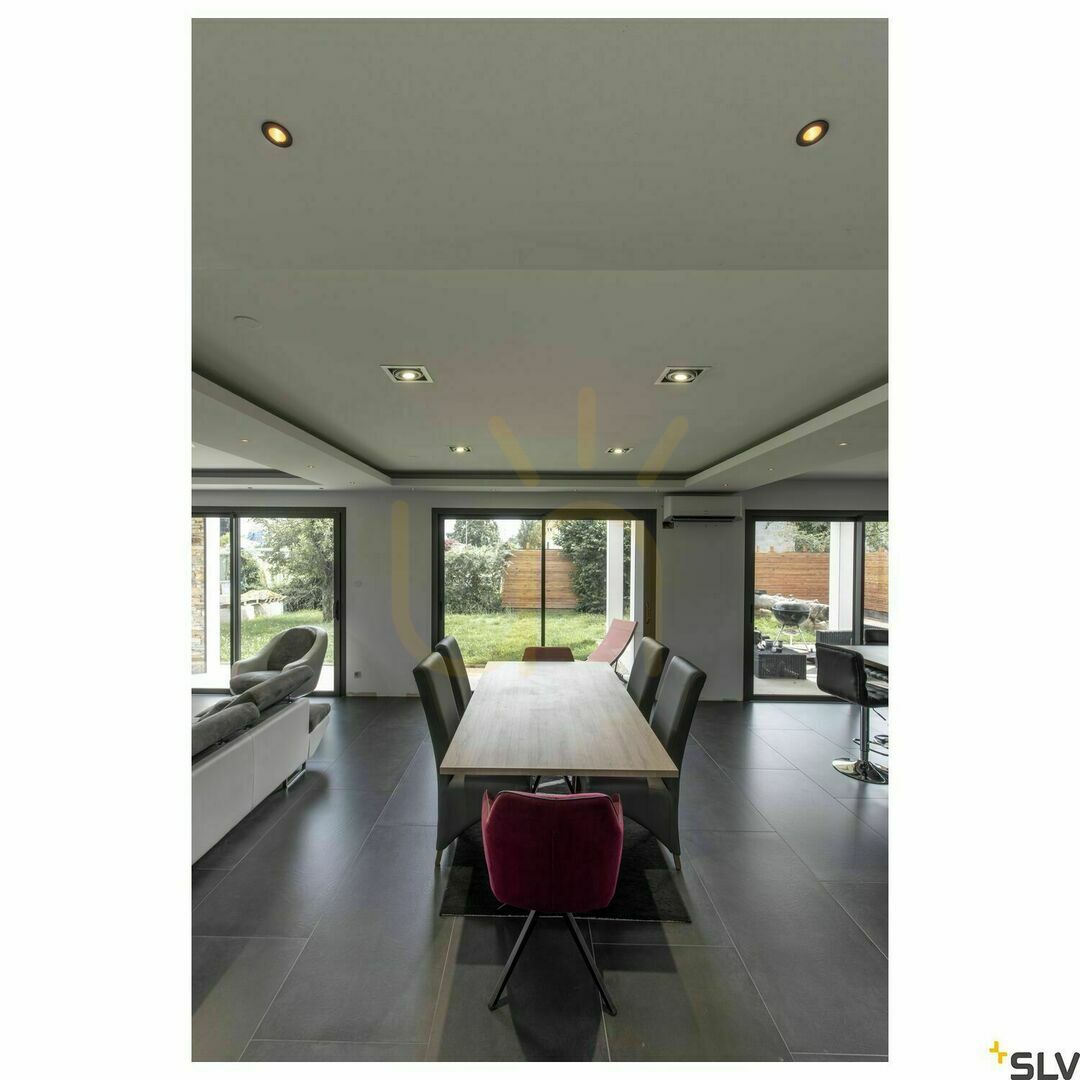 Spectacol Spot încastrat SLV HORN MAGNA LED negru-auriu 9W 3000K 1002594 Spot încastrat SLV HORN MAGNA LED negru-auriu 9W 3000K 1002594
