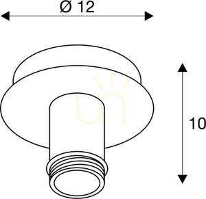 Lampa de tavan SLV FENDA negru otel E27 12 cm 155550 6 Lampa de tavan SLV FENDA negru otel E27 12 cm 155550 small 6