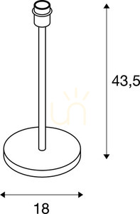 Lampă de masă SLV FENDA bază neagră oțel E27 43,5 cm 155780 6 Lampă de masă SLV FENDA bază neagră oțel E27 43,5 cm 155780 small 6