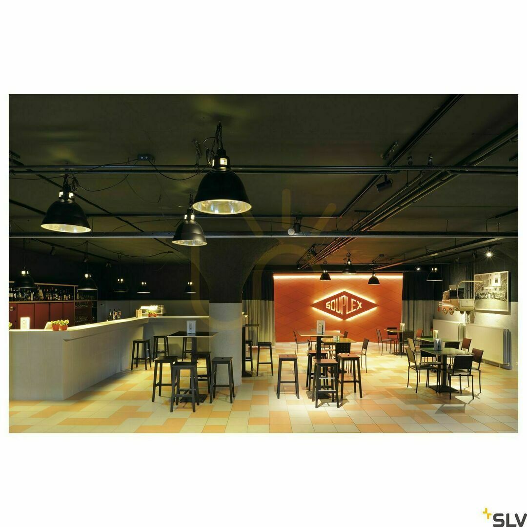 Vedere Lampă suspendată SLV PARA 380 negru aluminiu 38,5 cm IP20 165359 Lampă suspendată SLV PARA 380 negru aluminiu 38,5 cm IP20 165359