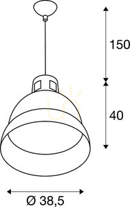 Lampă suspendată SLV PARA 380 negru aluminiu 38,5 cm IP20 165359 4 Lampă suspendată SLV PARA 380 negru aluminiu 38,5 cm IP20 165359 small 4