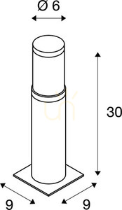Lampa de podea exterior SLV TRUST 30 inox 9W 3000K IP55 228100 2 Lampa de podea exterior SLV TRUST 30 inox 9W 3000K IP55 228100 small 2