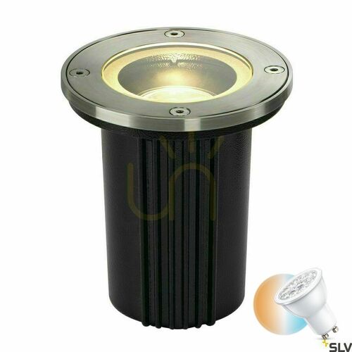 Verifica Spot încastrat exterior SLV DASAR EXACT GU10 oțel inoxidabil IP67 35W 228430