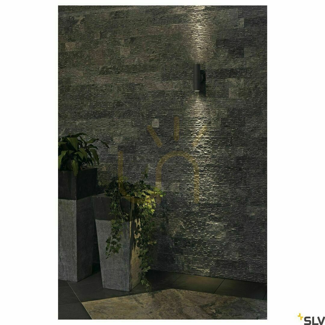 previzualizare Lampa de perete exterior SLV ASTINA antracit IP44 11W 228775 Lampa de perete exterior SLV ASTINA antracit IP44 11W 228775