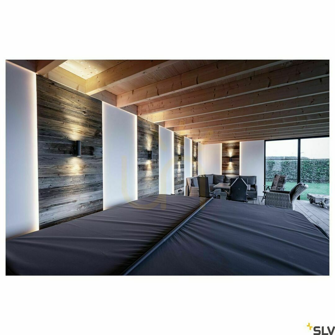 Spectacol Lampa de perete exterior SLV ASTINA antracit IP44 11W 228775 Lampa de perete exterior SLV ASTINA antracit IP44 11W 228775