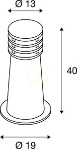 Lampă stâlp exterior SLV RUSTY 40 Rusty IP55 11W 229020 small 5