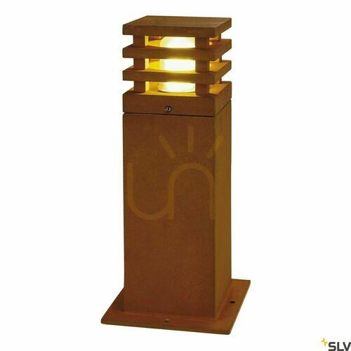 Verifica Lampa stalp exterior SLV RUSTY SQUARE 40 Rusty IP55 11W 229420