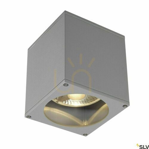 Verifica Plafonieră exterior SLV BIG THEO gri sticlă aluminiu IP44 75W 229554