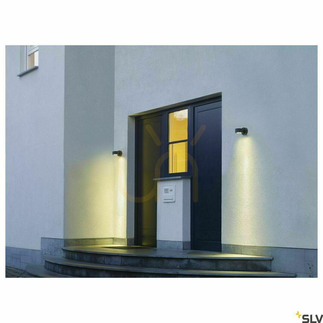 Afişa Lampă de perete exterior SLV SITRA antracit IP44 9W 230355 Lampă de perete exterior SLV SITRA antracit IP44 9W 230355