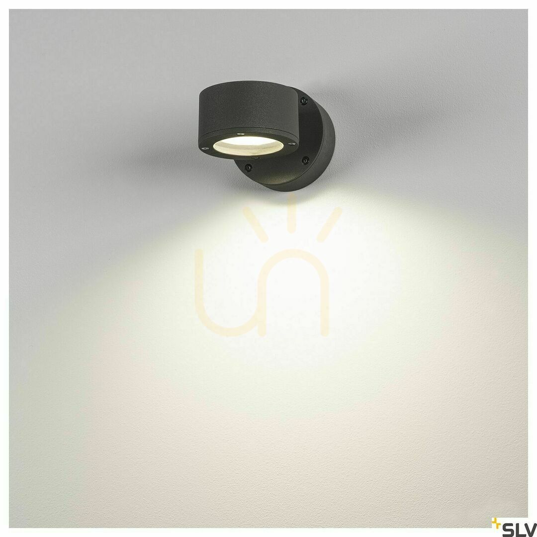 Spectacol Lampă de perete exterior SLV SITRA antracit IP44 9W 230355 Lampă de perete exterior SLV SITRA antracit IP44 9W 230355