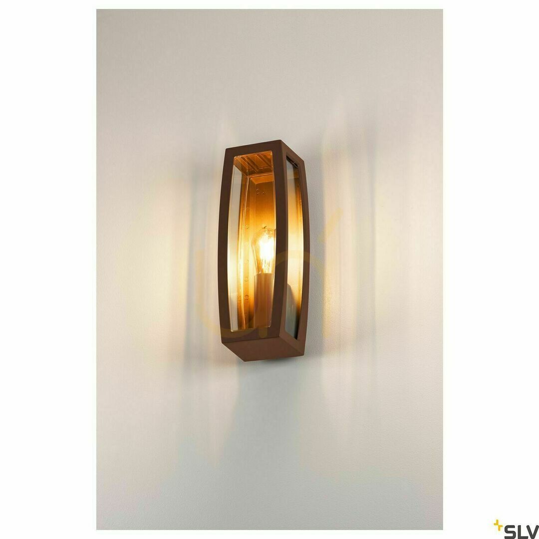 Afişa Aplica exterior SLV Meridian Box 2 Rusty E27 25W IP54 230657 Aplica exterior SLV Meridian Box 2 Rusty E27 25W IP54 230657