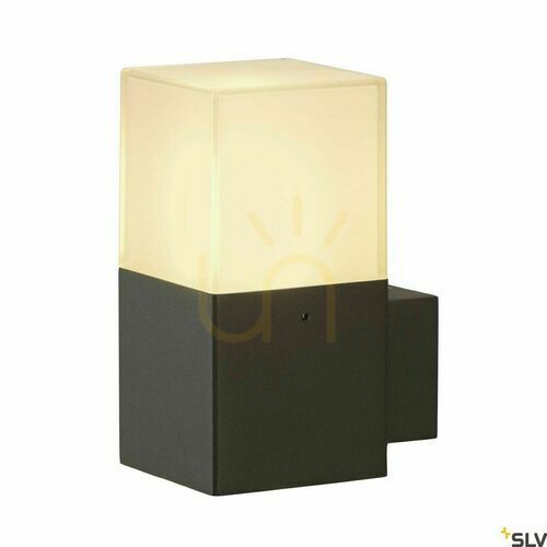 Verifica Aplică de perete exterior SLV GRAFIT WL antracit 11W IP44 aluminiu 231205