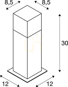 Lampă de exterior tip stâlp SLV GRAFIT 30 antracit IP44 11W 231215 2 Lampă de exterior tip stâlp SLV GRAFIT 30 antracit IP44 11W 231215 small 2
