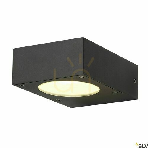 Verifica Lampă de perete exterior SLV QUADRASYL WL 15 antracit IP44 11W 232285