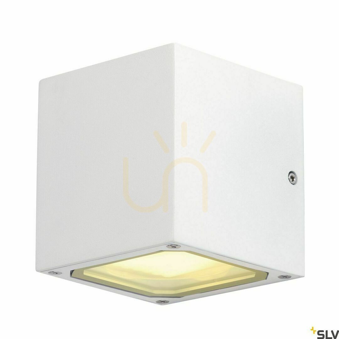 Aplica de exterior SLV SITRA CUBE alb 9W IP44 aluminiu 232531