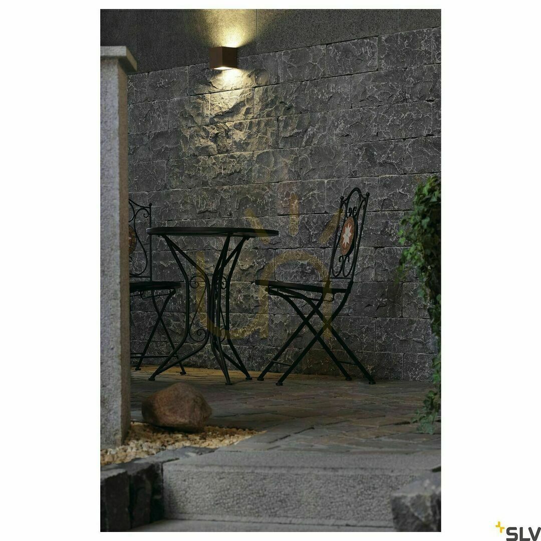 Vedere Lampă de perete exterior SLV SITRA CUBE Rusty 9W IP44 232537 Lampă de perete exterior SLV SITRA CUBE Rusty 9W IP44 232537