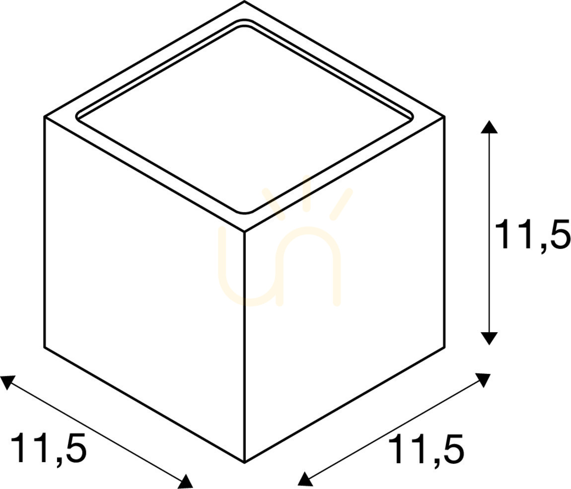 Spectacol Lampă de perete exterior SLV SITRA CUBE Rusty 9W IP44 232537 Lampă de perete exterior SLV SITRA CUBE Rusty 9W IP44 232537