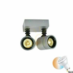 Lampă de perete exterior SLV MYRA gri IP55 50W aluminiu 233094 small 0