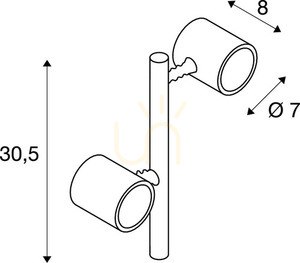Lampă exterior SLV MYRA 2 antracit aluminiu IP44 4,5W 233185 small 2