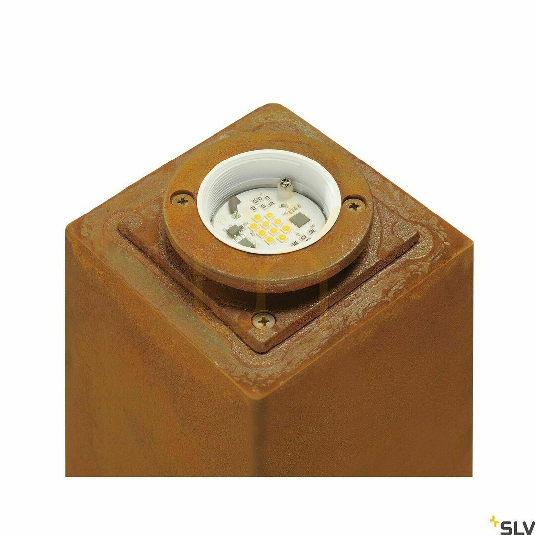 Vedere Lampă poștală exterior SLV RUSTY SQUARE 70 rust 9W IP55 233437 Lampă poștală exterior SLV RUSTY SQUARE 70 rust 9W IP55 233437