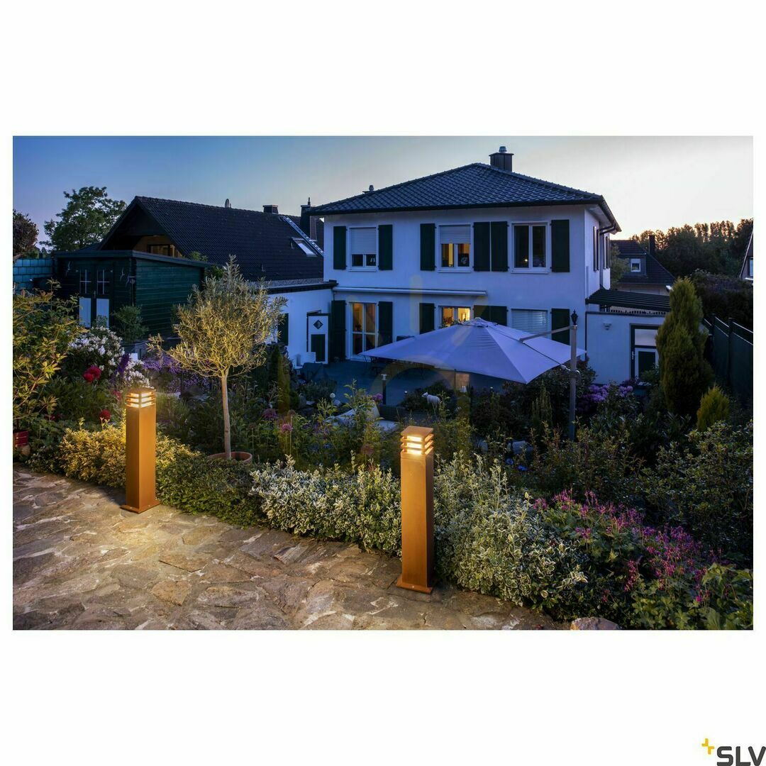 previzualizare Lampă poștală exterior SLV RUSTY SQUARE 70 rust 9W IP55 233437 Lampă poștală exterior SLV RUSTY SQUARE 70 rust 9W IP55 233437