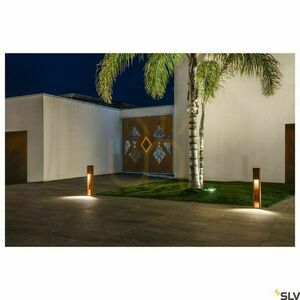 Lampa stalp exterior SLV RUSTY SLOT 80 Rusty 9W 3000K IP55 233457 small 2