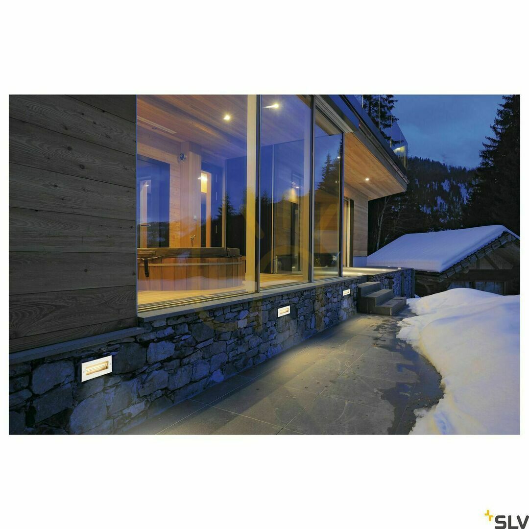 Spectacol Spot încastrat exterior SLV BRICK LED inox 9,5W 3000K IP65 233660 Spot încastrat exterior SLV BRICK LED inox 9,5W 3000K IP65 233660