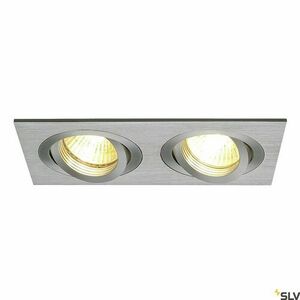 Spot încastrat SLV NEW TRIA 2 argintiu dublu GU10 50W IP20 111362 small 3