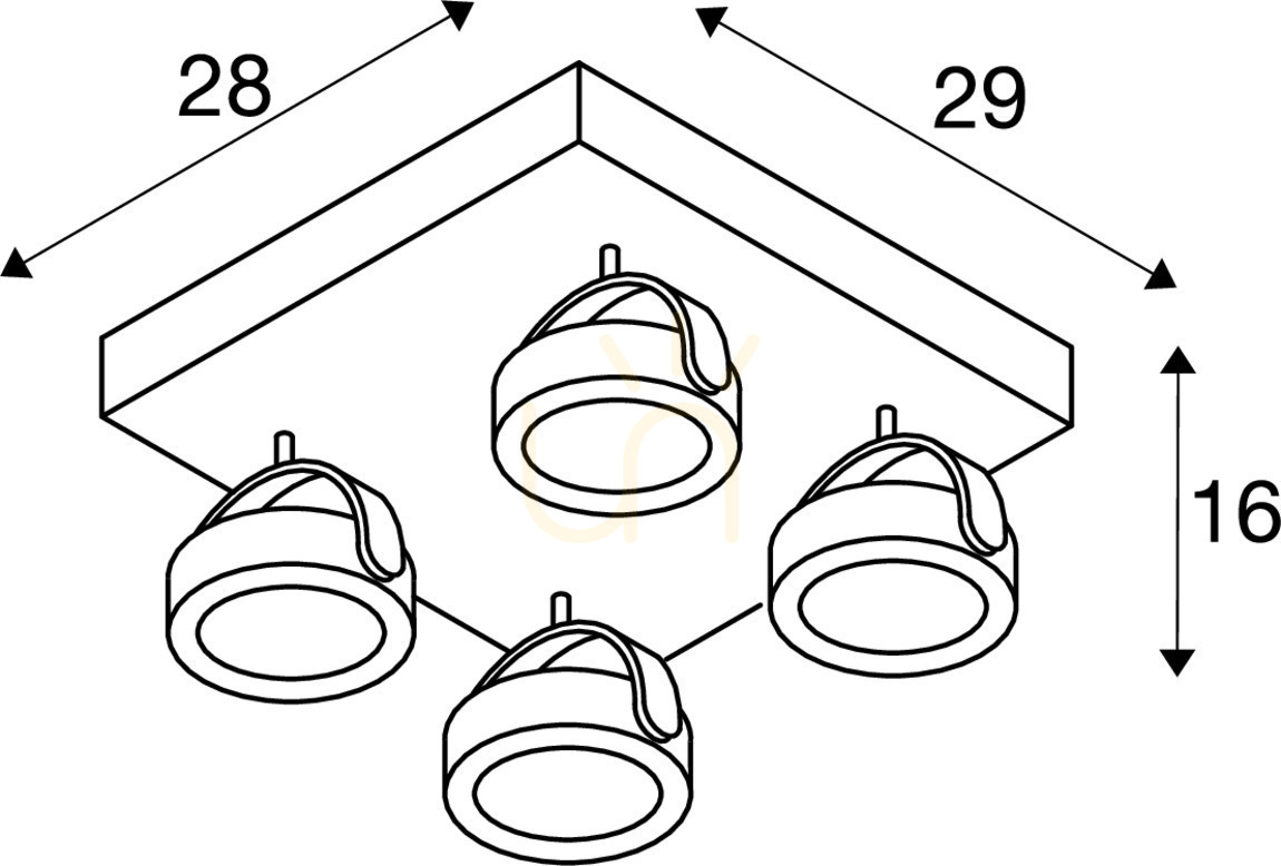 Afişa Lampă de suprafață LED SLV KALU neagră 60W 4000lm 3000K 1000135 Lampă de suprafață LED SLV KALU neagră 60W 4000lm 3000K 1000135