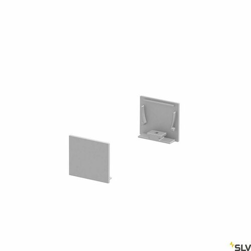 Verifica Capace de capăt plate SLV GRAZIA 20 pentru profil standard aplicat, aluminiu, 2 bucăți, 1000565