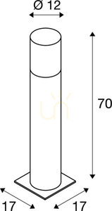 Lampă stâlp exterior SLV LISENNE 70 cm gri bazalt E27 IP54 1000666 3 Lampă stâlp exterior SLV LISENNE 70 cm gri bazalt E27 IP54 1000666 small 3