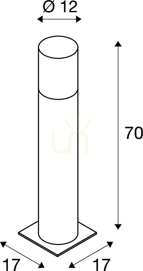 Afişa Lampă stâlp exterior SLV LISENNE 70 cm gri bazalt E27 IP54 1000666 Lampă stâlp exterior SLV LISENNE 70 cm gri bazalt E27 IP54 1000666